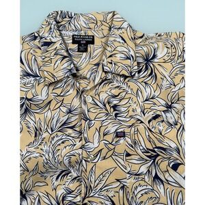 Polo Jeans Co. Ralph Lauren ‎ Mens M Vintage 90's Hawaiian Floral pattern Shirt